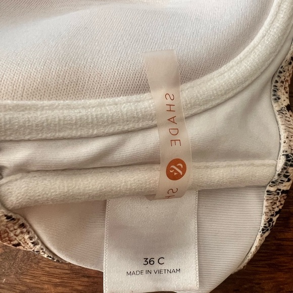 Shade & Shore Women's Square Neck Snake Print Bikini Top Size 36C - Picture 6 of 8